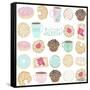 Coffee and Donuts-Elizabeth Caldwell-Framed Stretched Canvas
