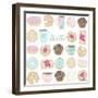 Coffee and Donuts-Elizabeth Caldwell-Framed Giclee Print