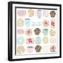 Coffee and Donuts-Elizabeth Caldwell-Framed Giclee Print