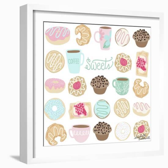 Coffee and Donuts-Elizabeth Caldwell-Framed Giclee Print