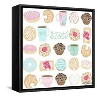 Coffee and Donuts-Elizabeth Caldwell-Framed Stretched Canvas