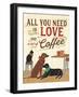 Coffee and Friends III-Veronique Charron-Framed Art Print