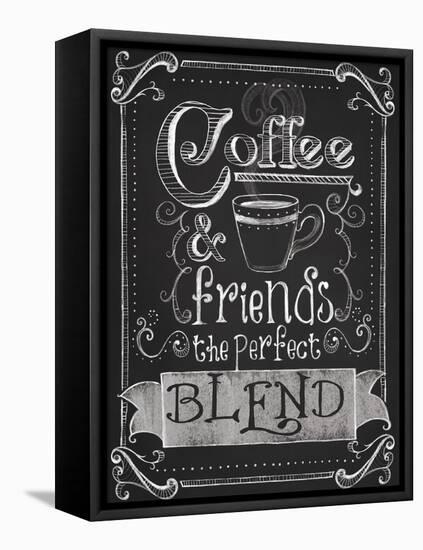 Coffee and Friends-Fiona Stokes-Gilbert-Framed Stretched Canvas