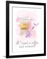 Coffee and Mascara-Anna Quach-Framed Art Print