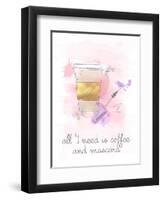 Coffee and Mascara-Anna Quach-Framed Art Print