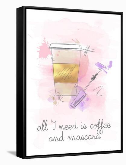 Coffee and Mascara-Anna Quach-Framed Stretched Canvas