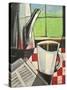 Coffee and Morning News-Tim Nyberg-Stretched Canvas
