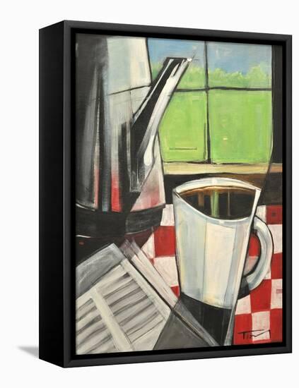 Coffee and Morning News-Tim Nyberg-Framed Stretched Canvas