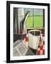 Coffee and Morning News-Tim Nyberg-Framed Giclee Print