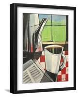 Coffee and Morning News-Tim Nyberg-Framed Giclee Print