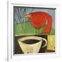 Coffee and Red Bird-Tim Nyberg-Framed Giclee Print