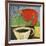 Coffee and Red Bird-Tim Nyberg-Framed Giclee Print