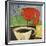 Coffee and Red Bird-Tim Nyberg-Framed Giclee Print