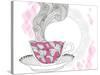 Coffee And Tea Mug With Abstract Doodle Pattern-cherry blossom girl-Stretched Canvas