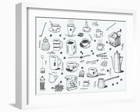 Coffee And Tea-pakowacz-Framed Art Print