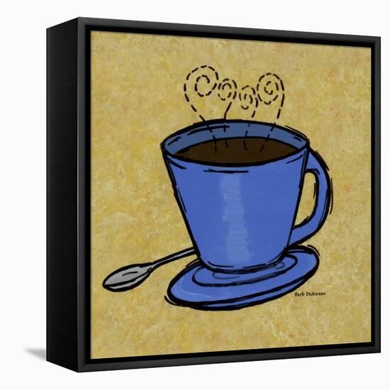 Coffee Art 2-Herb Dickinson-Framed Stretched Canvas