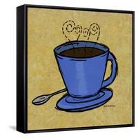 Coffee Art 2-Herb Dickinson-Framed Stretched Canvas