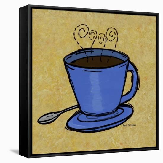 Coffee Art 2-Herb Dickinson-Framed Stretched Canvas