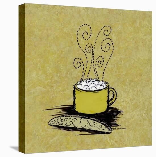 Coffee Art 4-Herb Dickinson-Stretched Canvas