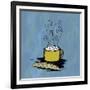 Coffee Art Blue-Herb Dickinson-Framed Premium Photographic Print