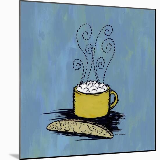 Coffee Art Blue-Herb Dickinson-Mounted Photographic Print