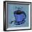 Coffee Art Blue-Herb Dickinson-Framed Photographic Print