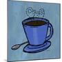 Coffee Art Blue-Herb Dickinson-Mounted Photographic Print