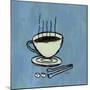 Coffee Art Blue-Herb Dickinson-Mounted Photographic Print