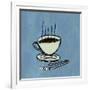 Coffee Art Blue-Herb Dickinson-Framed Premium Photographic Print