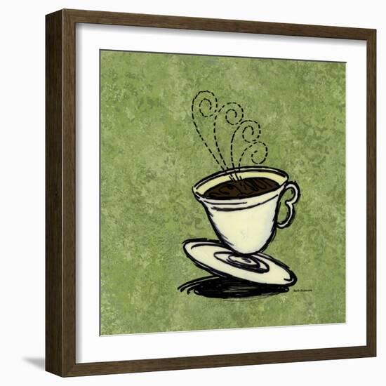 Coffee Art Green-Herb Dickinson-Framed Photographic Print