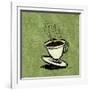 Coffee Art Green-Herb Dickinson-Framed Photographic Print