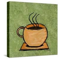 Coffee Art Green-Herb Dickinson-Stretched Canvas