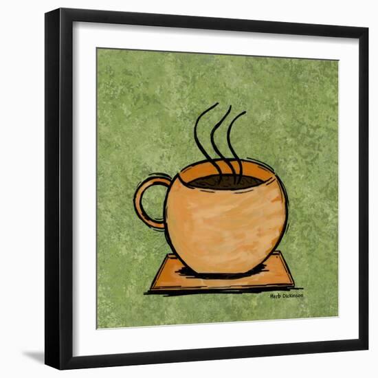 Coffee Art Green-Herb Dickinson-Framed Photographic Print