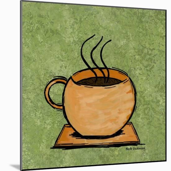 Coffee Art Green-Herb Dickinson-Mounted Photographic Print