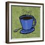 Coffee Art Green-Herb Dickinson-Framed Photographic Print