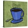 Coffee Art Green-Herb Dickinson-Stretched Canvas