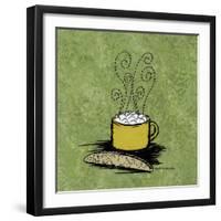 Coffee Art Green-Herb Dickinson-Framed Photographic Print