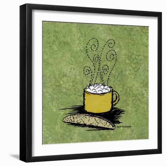 Coffee Art Green-Herb Dickinson-Framed Photographic Print