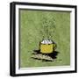 Coffee Art Green-Herb Dickinson-Framed Photographic Print