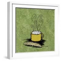 Coffee Art Green-Herb Dickinson-Framed Photographic Print