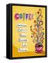 Coffee Background. Illustration Which May Be Used As Menu Cover Or Card-Anastasiya Zalevska-Framed Stretched Canvas