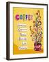 Coffee Background. Illustration Which May Be Used As Menu Cover Or Card-Anastasiya Zalevska-Framed Art Print