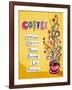 Coffee Background. Illustration Which May Be Used As Menu Cover Or Card-Anastasiya Zalevska-Framed Art Print