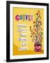Coffee Background. Illustration Which May Be Used As Menu Cover Or Card-Anastasiya Zalevska-Framed Art Print