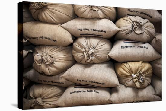 Coffee Bags. Monteverde. Costa Rica. Central America-Tom Norring-Stretched Canvas