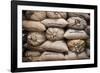 Coffee Bags. Monteverde. Costa Rica. Central America-Tom Norring-Framed Photographic Print