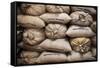 Coffee Bags. Monteverde. Costa Rica. Central America-Tom Norring-Framed Stretched Canvas