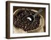 Coffee Beans in a Jute Sack-Jean-Michel Georges-Framed Premium Photographic Print