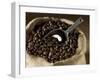 Coffee Beans in a Jute Sack-Jean-Michel Georges-Framed Premium Photographic Print