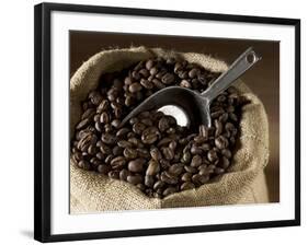 Coffee Beans in a Jute Sack-Jean-Michel Georges-Framed Photographic Print